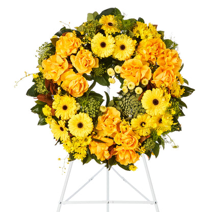 Yellow Garden Wreath
