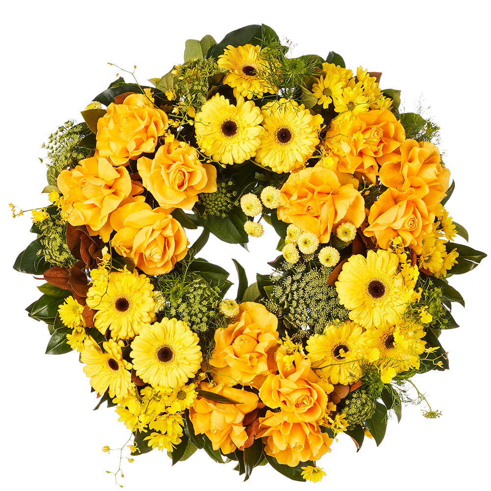 Yellow Garden Wreath