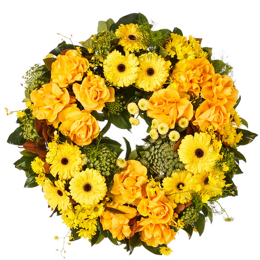 Yellow Garden Wreath