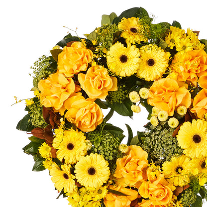 Yellow Garden Wreath