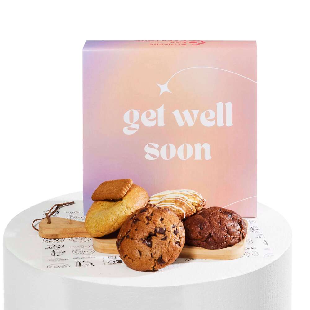 Get Well 4 Piece Cookie Box