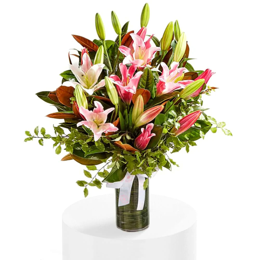 Perfumed Pink Oriental Lilies