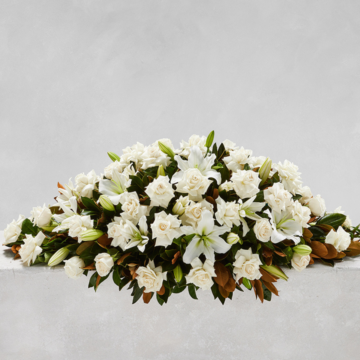 TRADITIONAL ROSE & LILY  CASKET