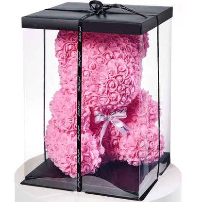 Large Pink Rose Bear