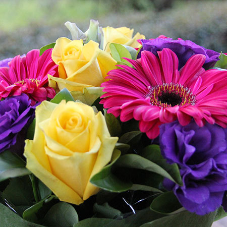 Boxed flower arrangement