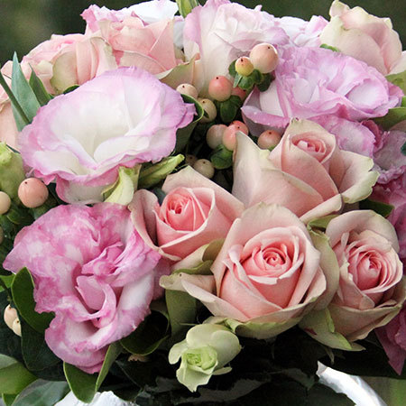 pink flower arrangement