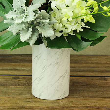 Vase of White Flowers 