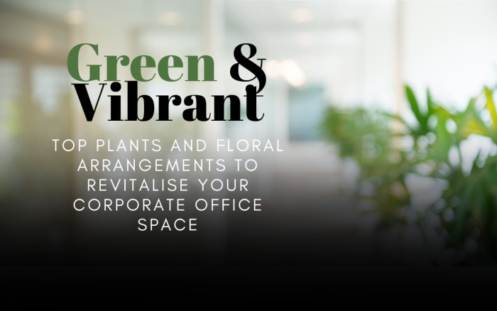Green & Vibrant: Top Plants and Floral Arrangements to Revitalise Your Corporate Office Space