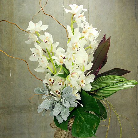 Luscious Winter Orchid Vase