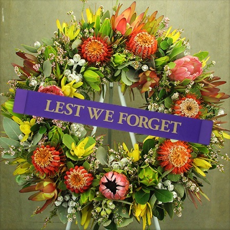 Native Floral Anzac Day Wreath Delivered