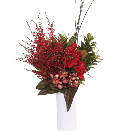 Premium Red Tropical Vase