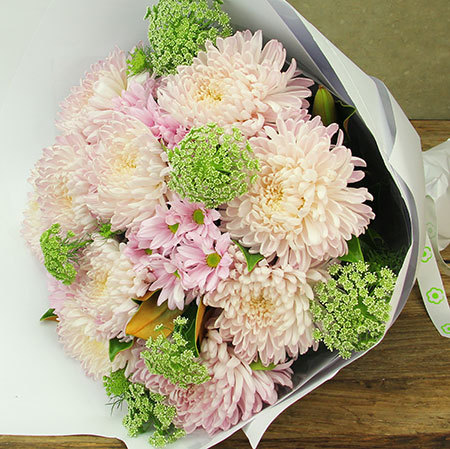 Giant Disbud Chrysanthemum Flower Bouquet Delivered