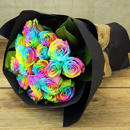 Rainbow Rose Delivery in Melbourne 