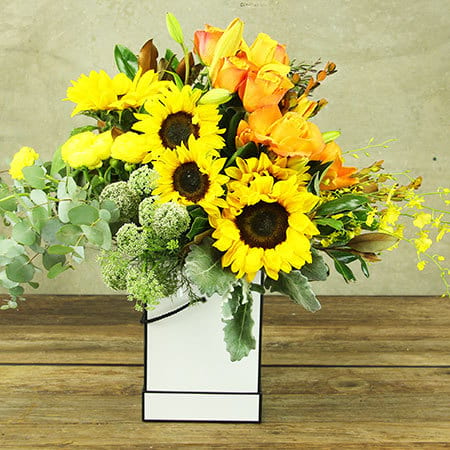 Sunshine in a Box Flowers Delivered in Sydney