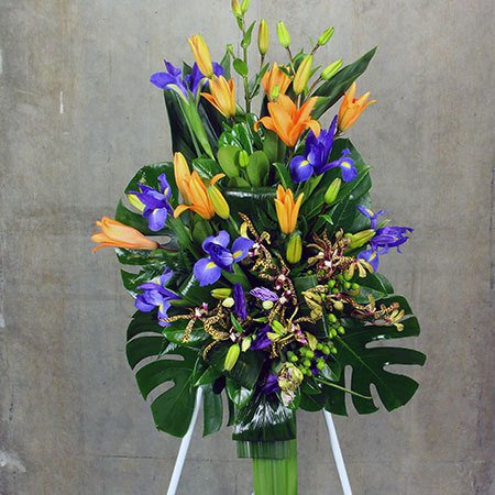 Tropical Funeral Floral Tribute