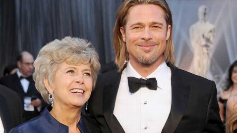 Brad Pitt and his mum